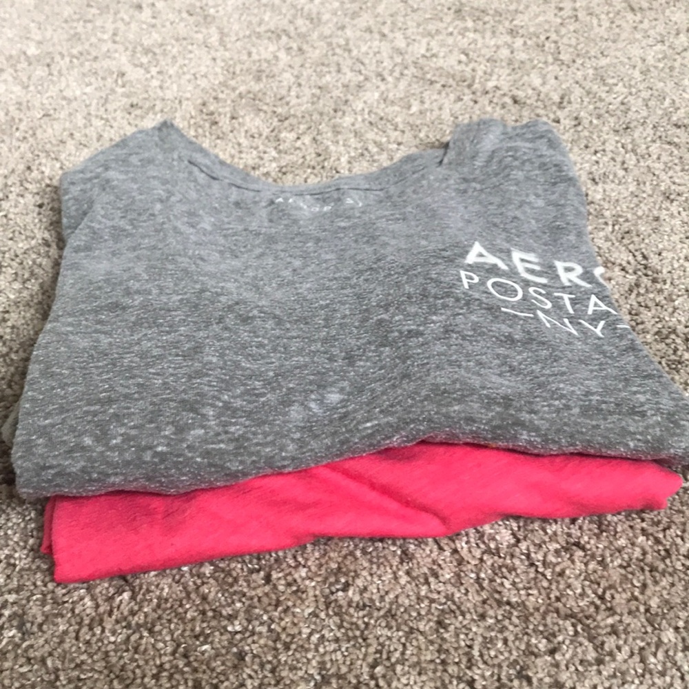 two Aeropostale shirts